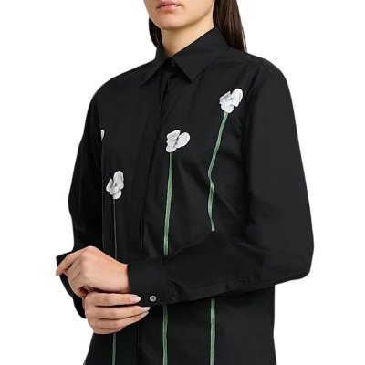 THE FLORAL-APPLIQUÉ SHIRT